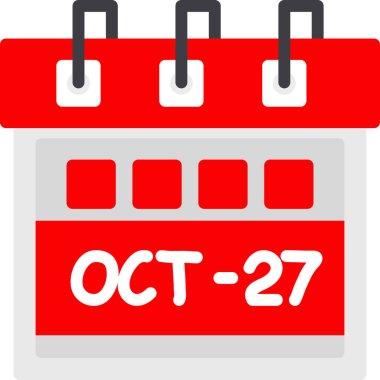 Takvim simgesi tasarımı, vektör illüstrasyonu