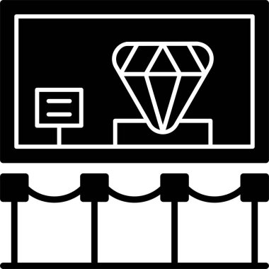 Elmas simgesi vektör illüstrasyonu