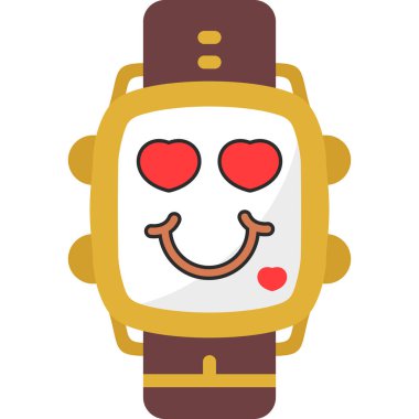 robot. Web simgesi basit illüstrasyon