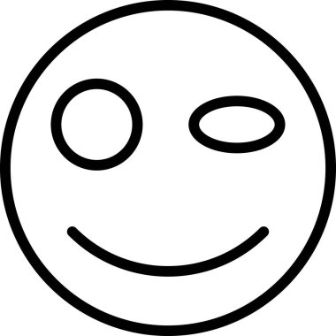 Yüz. Web simgesi basit illüstrasyon