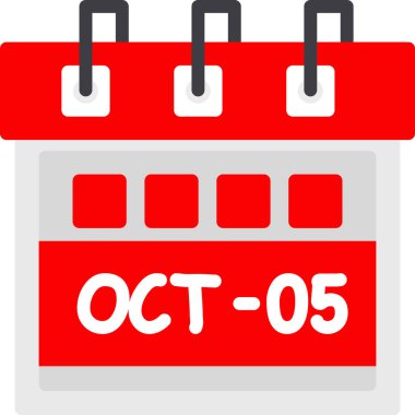 Takvim simgesi, vektör çizimi