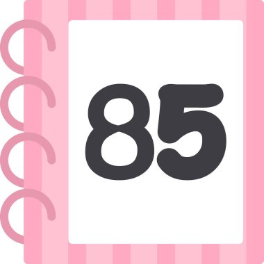 97 yıllık doğum günü ikonu, vektör illüstrasyon tasarımı