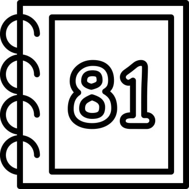 Takvim simgesi, vektör çizimi