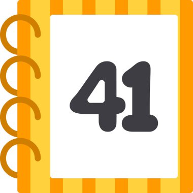 Takvim simgesi vektör illüstrasyonu