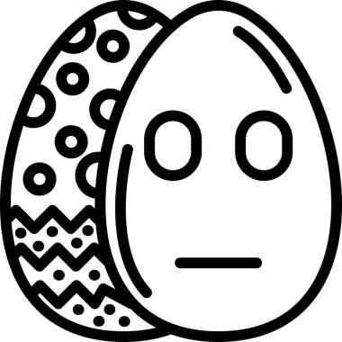 Yumurta. Web simgesi basit illüstrasyon