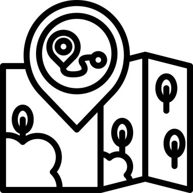 Çizgi film simgesinin vektör çizimi