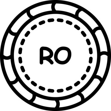 Casino Chip simgesinin vektör illüstrasyonu