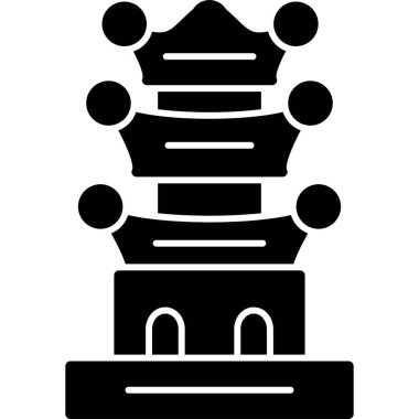 Taç. Web simgesi basit illüstrasyon