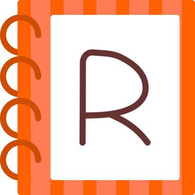 R harfi logo simge tasarım şablonu