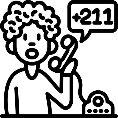 adam ve akıllı telefon simgesi, vektör illüstrasyonu