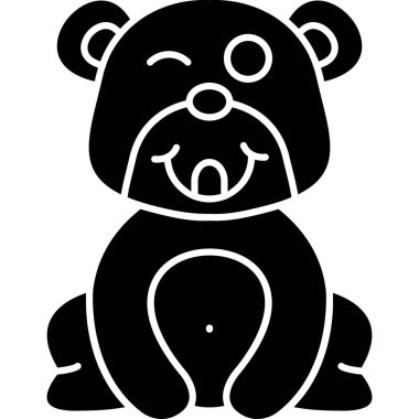 Şirin ayının vektör çizimi