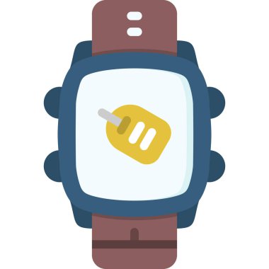 Akıllı saat simgesi. vektör illüstrasyonu