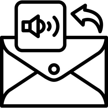 e-posta mektup simgesi ana hat biçiminde