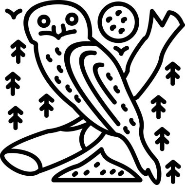 Hayvan orman ikonu ana hatlarıyla