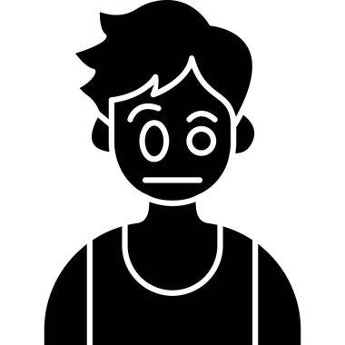 Yüz ifadesi vektör illüstrasyon tasarımı olan çocuk