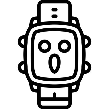 robot ikon vektör illüstrasyonu