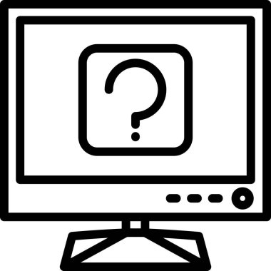 ekran simgesi, vektör illüstrasyonunu izle