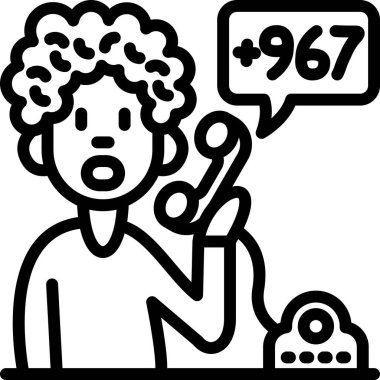 Konuşma balonu olan adam