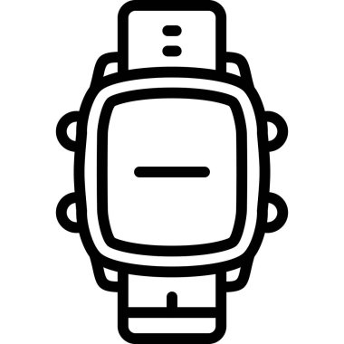 Uyanık ikonlu akıllı seğirme. web tasarımı için akıllı saat vektör simgesi izole edildi