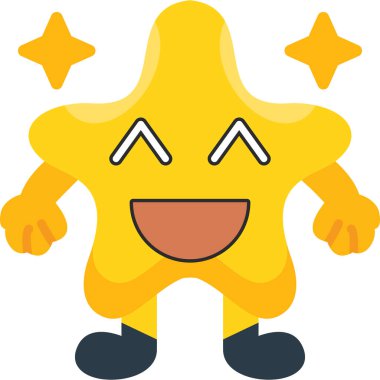 Gülümseyen sarı yıldızlar