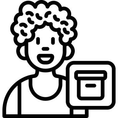 Online eğitim. Basit resimleme