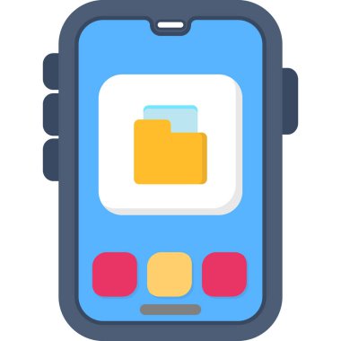 Kredi kartı simgesi olan akıllı telefon