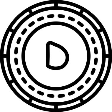 Bozuk para. Web simgesi basit tasarım