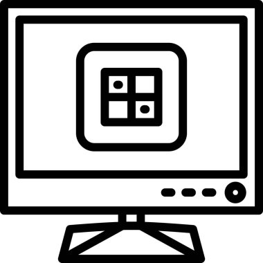 Beyaz arkaplanda izole edilmiş ikon ve vektör illüstrasyonu