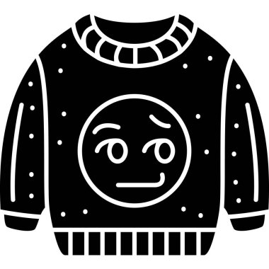 Süveter simgesi, vektör çizimi