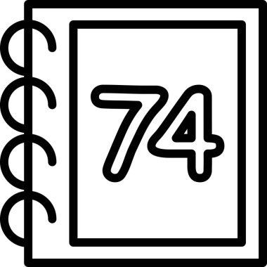 Takvim simgesinin vektör illüstrasyonu