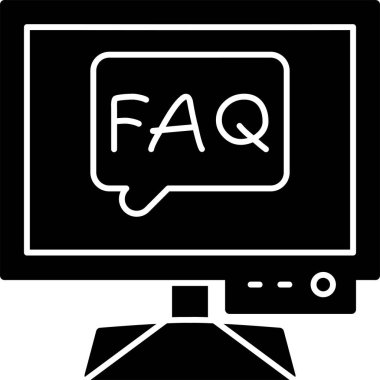 Soru simgesi, vektör illüstrasyonu