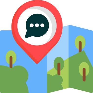 harita konumu simgesi düz biçimli