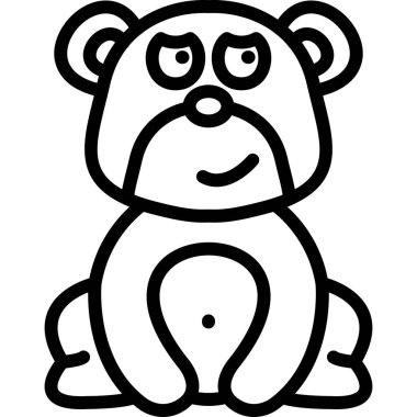 Ayının şirin bir karikatürü.