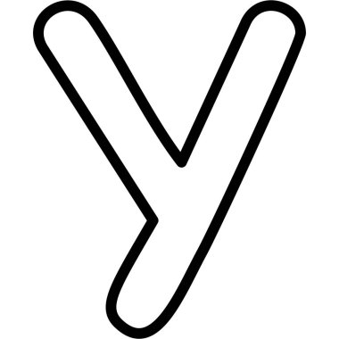 harf x vektör simgesi