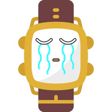 çizgi film alarm saati, illüstrasyon, beyaz arkaplan üzerindeki vektör.