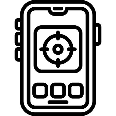 - Telefon. Web simgesi basit tasarım