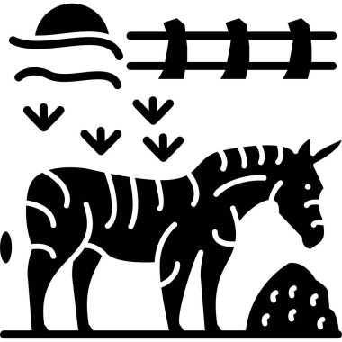 at simgesi, vektör illüstrasyonu