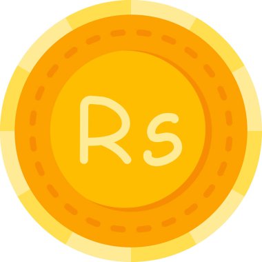 para sikkesi simgesi düz stil