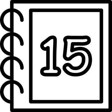 Takvim simgesi vektör illüstrasyonu