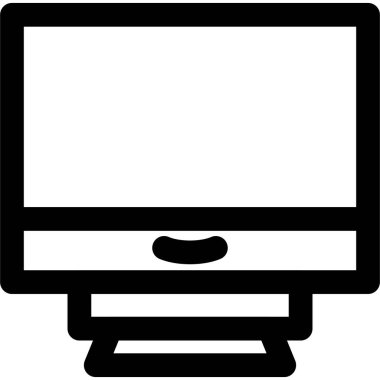 bilgisayar simgesini, vektör illüstrasyonunu izle