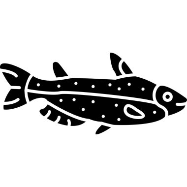 Balık. Web simgesi basit illüstrasyon