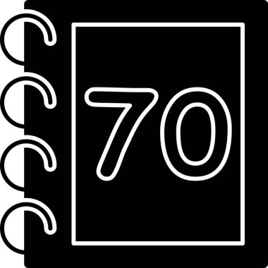 7 sayılı bir arkaplanın vektör illüstrasyonu