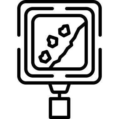 Harita konumu simgesi. beyaz arkaplanda izole edilmiş web tasarımı için ana harita konumlandırma vektör simgesi