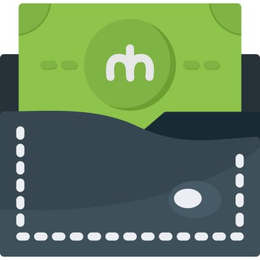 Nakit para ikonu düz stil