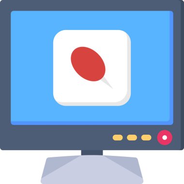 Sohbet sohbet simgesi düz biçimli