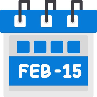 Takvim simgesi. düz biçim