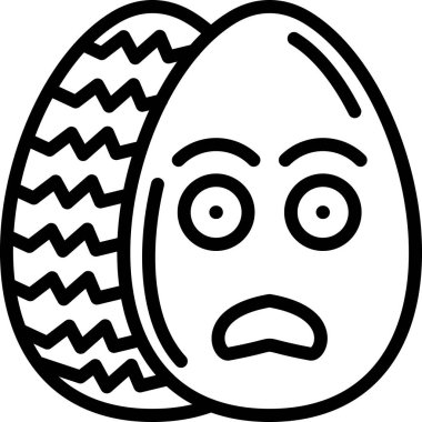 Yumurta Surat simgesi, vektör illüstrasyonu