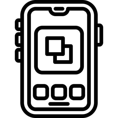 Smartphone Simgesi, vektör illüstrasyonu