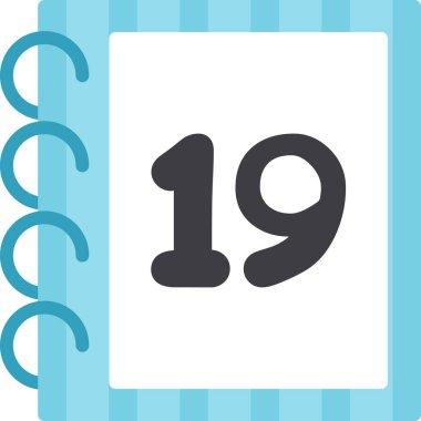 Mavi ve beyaz bir simgenin gösterimi