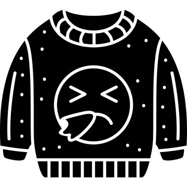 Kış kış süveteri simgesi.